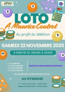 LOTO à Maurice Coutrot, au profit du Téléthon
